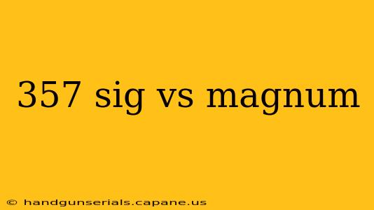 357 sig vs magnum