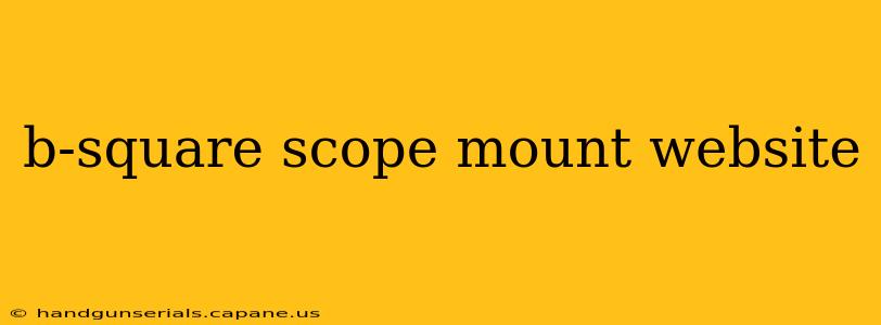 b-square scope mount website