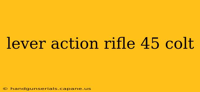 lever action rifle 45 colt