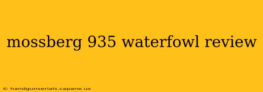mossberg 935 waterfowl review