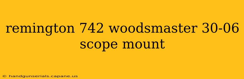 remington 742 woodsmaster 30-06 scope mount