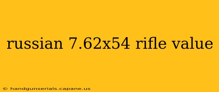 russian 7.62x54 rifle value