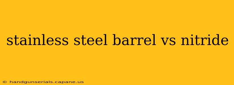 stainless steel barrel vs nitride