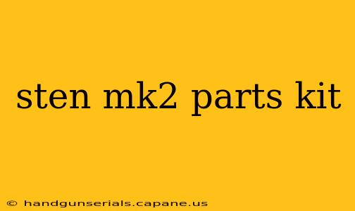 sten mk2 parts kit